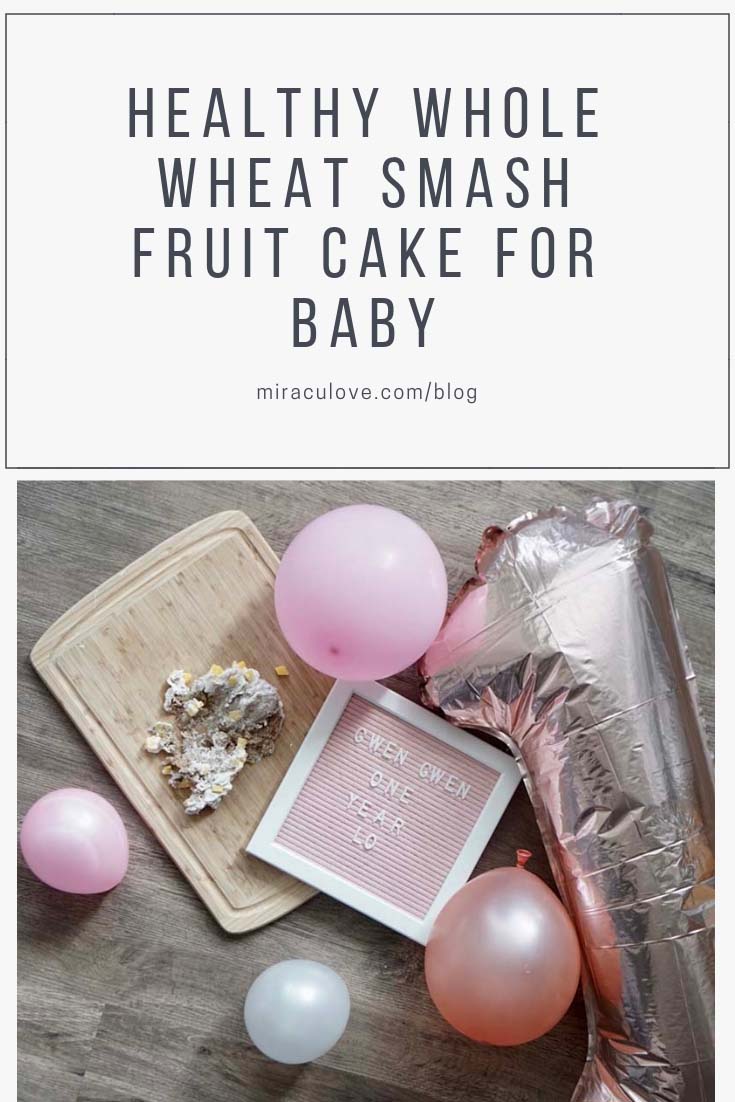 Healthy Whole Wheat Smash Fruit Cake for Baby